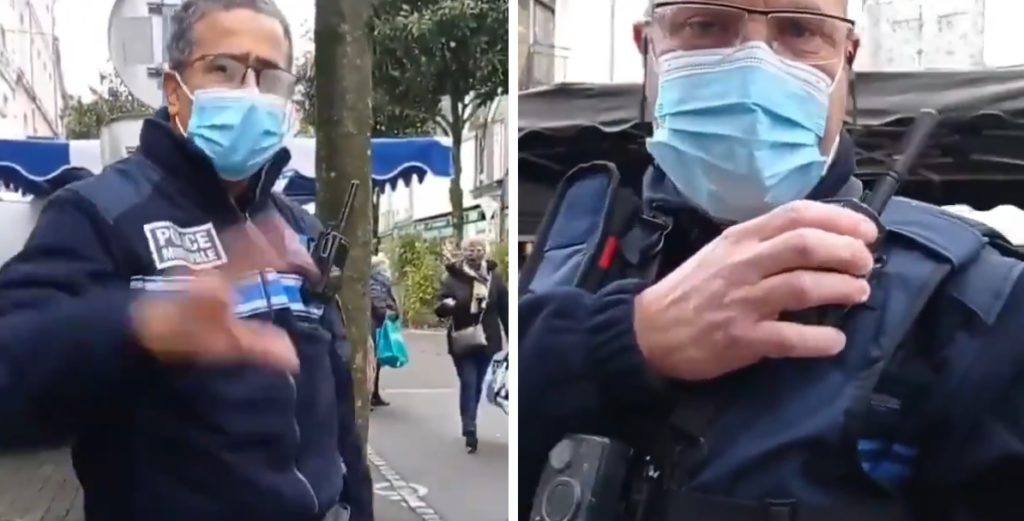 police municipale policiers port du masque covid coronavirus loi violence policière Chateaubriant France