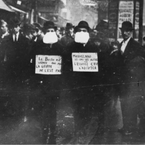Grippe espagnole 1918 1919 19 masques chirurgicaux pandémie monde Europe épidémie Première Guerre Mondiale
