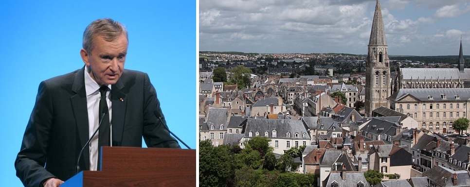 Bernard Arnault riche Vendôme achat Loir-et-Cher 10.000 euros ville village marque LVMH France
