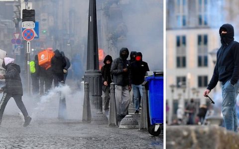 Manifestation à Liège du 13 mars Belgique violences policières politique Raoul Hedebouw PTB PVDA PS