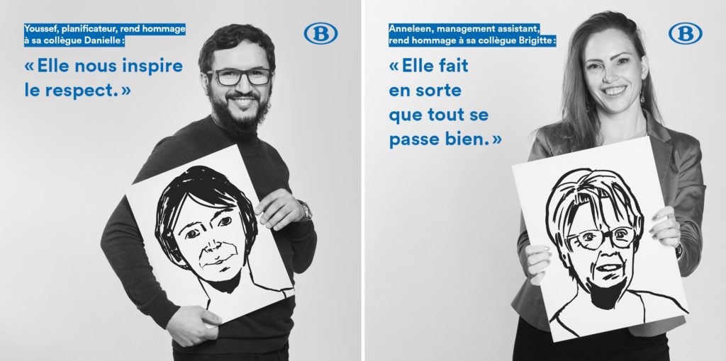 Campagne SNCB pour la journée internationale des droits des femmes du 8 mars