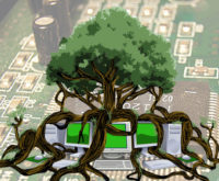 arbres ordinateur Ecosia écologie environnement planète Terre