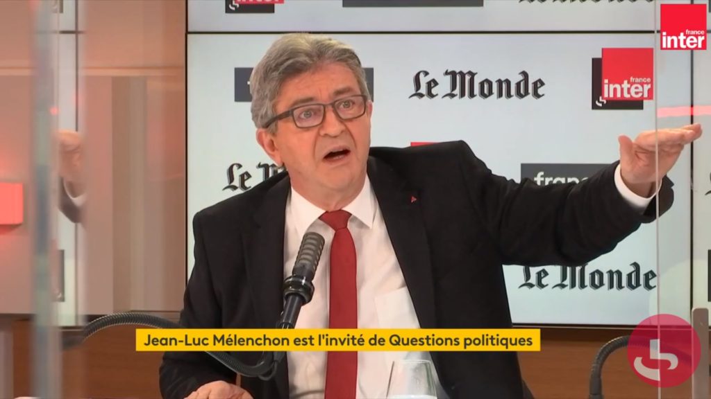 Jean-Luc Mélenchon, député La France insoumise, était l'invité de "Questions Politiques" ce dimanche.