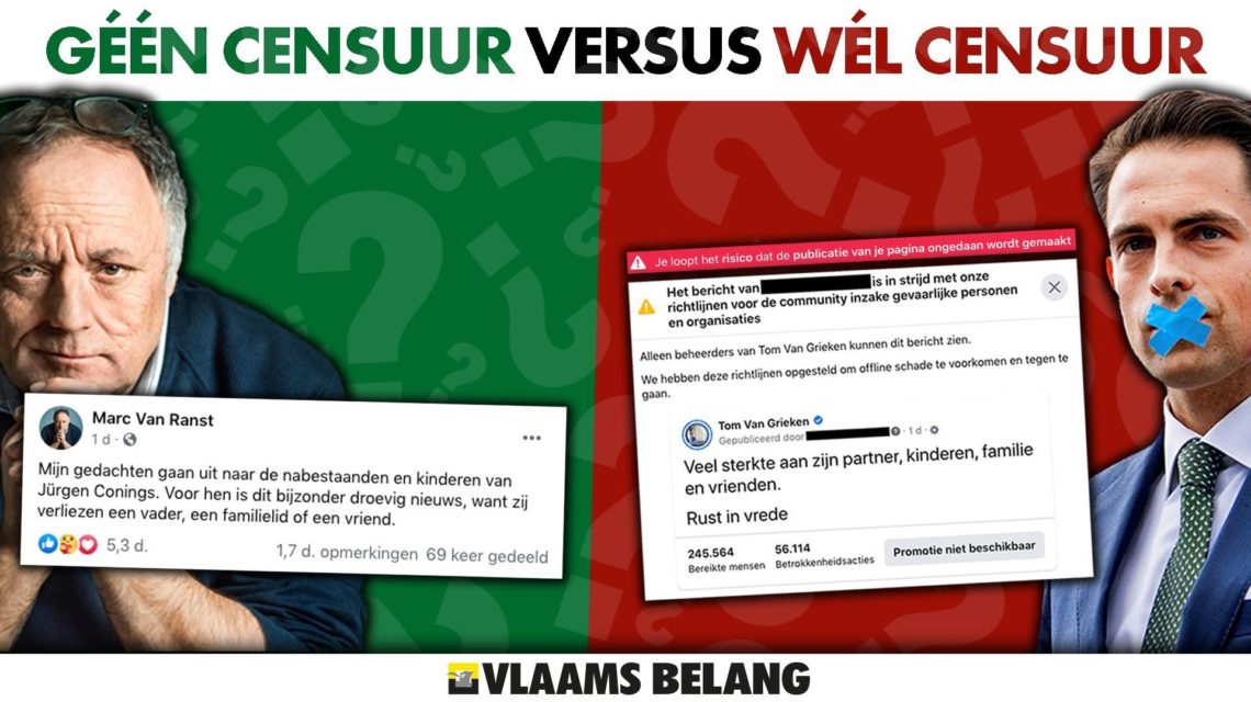 Via twitter, le président du Vlaams Belang crie à sa censure sur Facebook