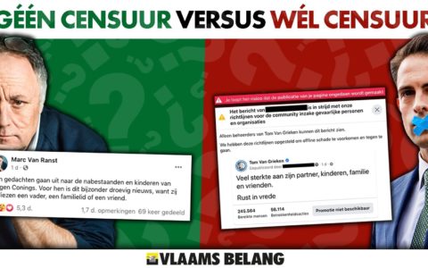 Via twitter, le président du Vlaams Belang crie à sa censure sur Facebook