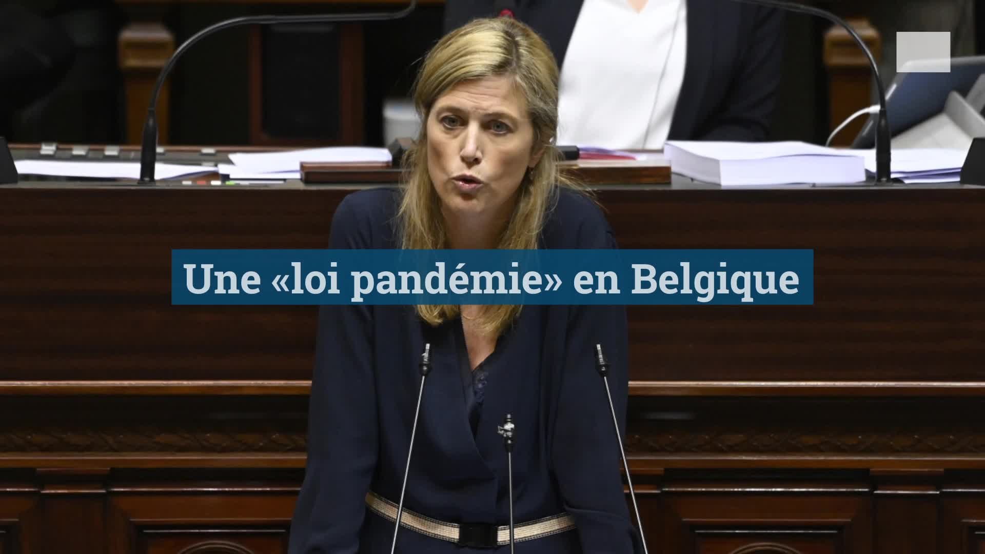 Annelies Verlinden, ministre belge de l'Intérieur défend la loi pandémie