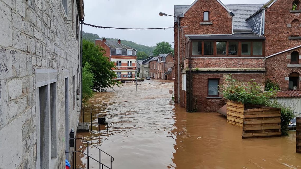 Le village de Bomal inondé lors des pluies diluviennes du 14 et 15 juillet dernier.