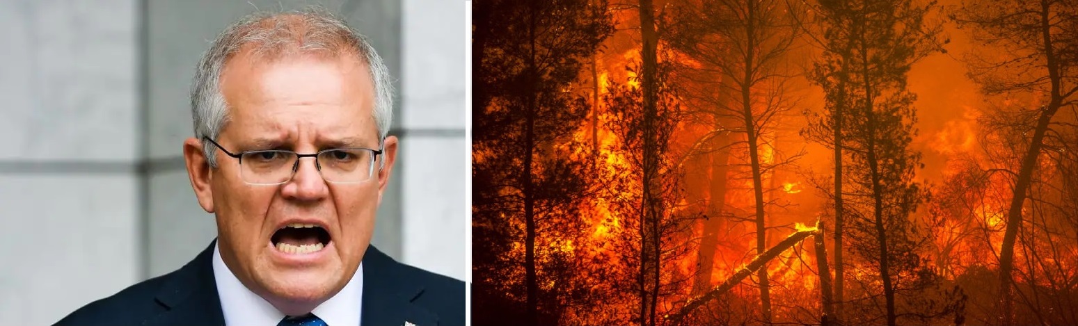Le Premier ministre australien, Scott Morisson, nie le dérèglement climatique