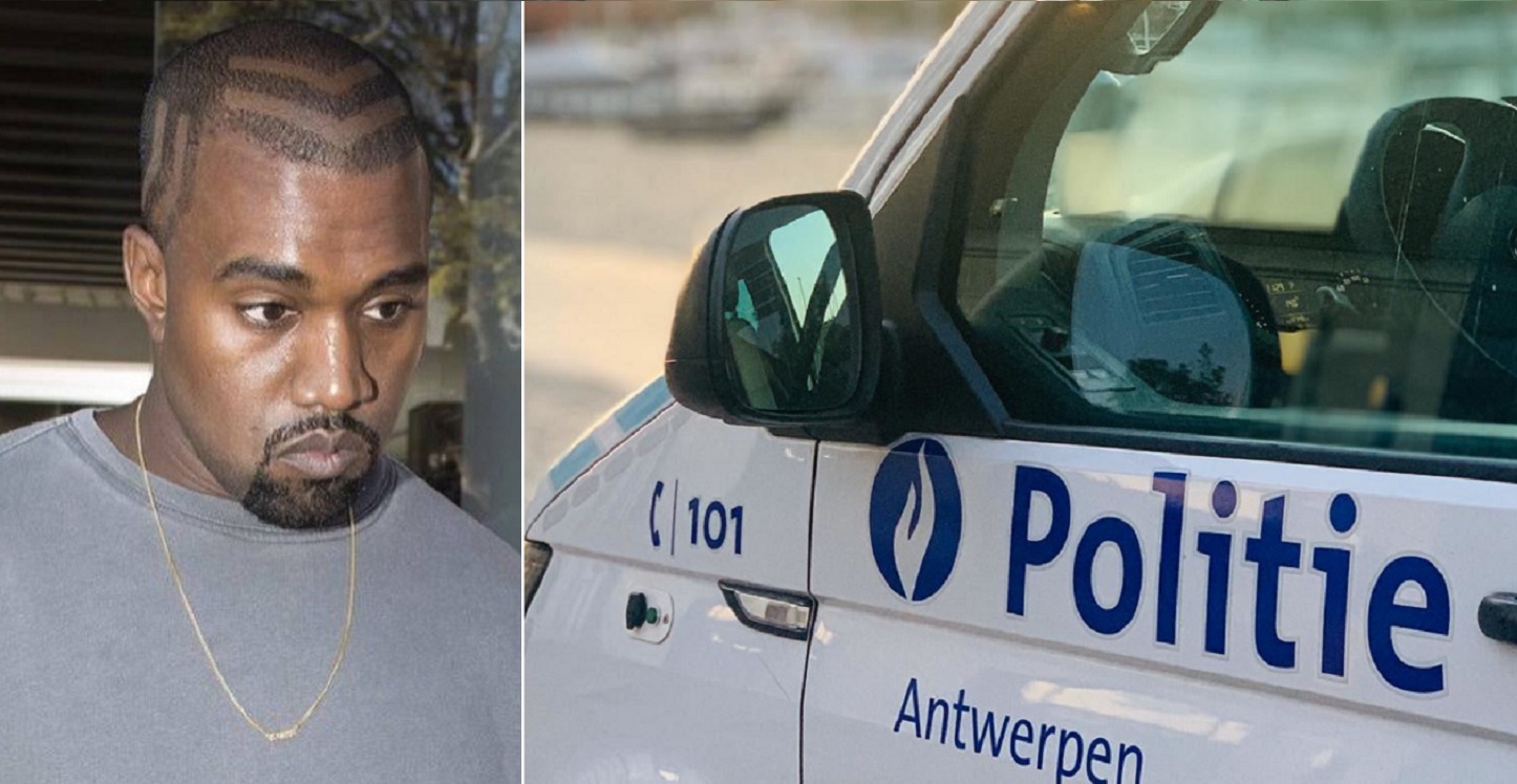 Un policier belge a braqué une arme sur Kanye West