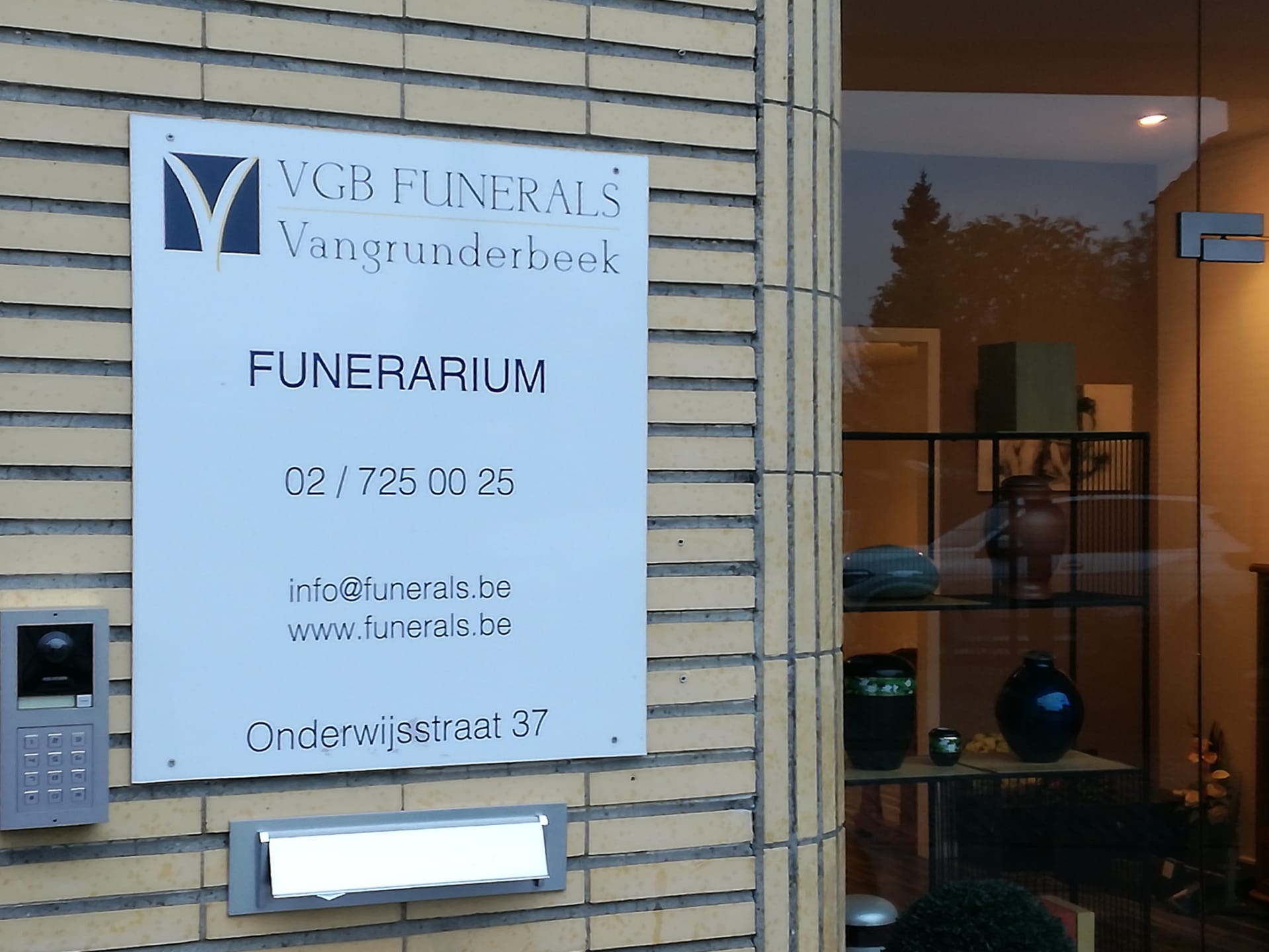 Les VGB Funerals situées au centre de Zaventem.