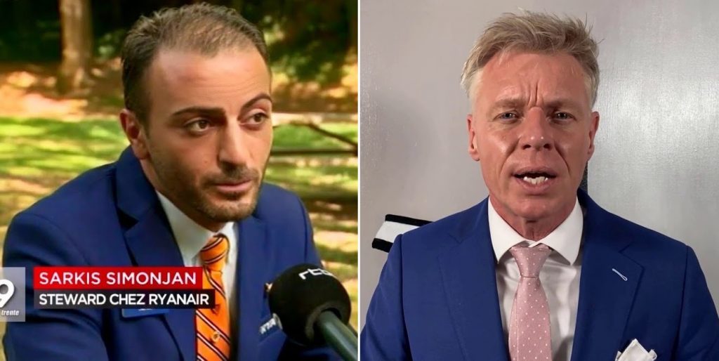 Sarkis simonjan et Robert B. S. Roos du parti politique néerlandais JA21.