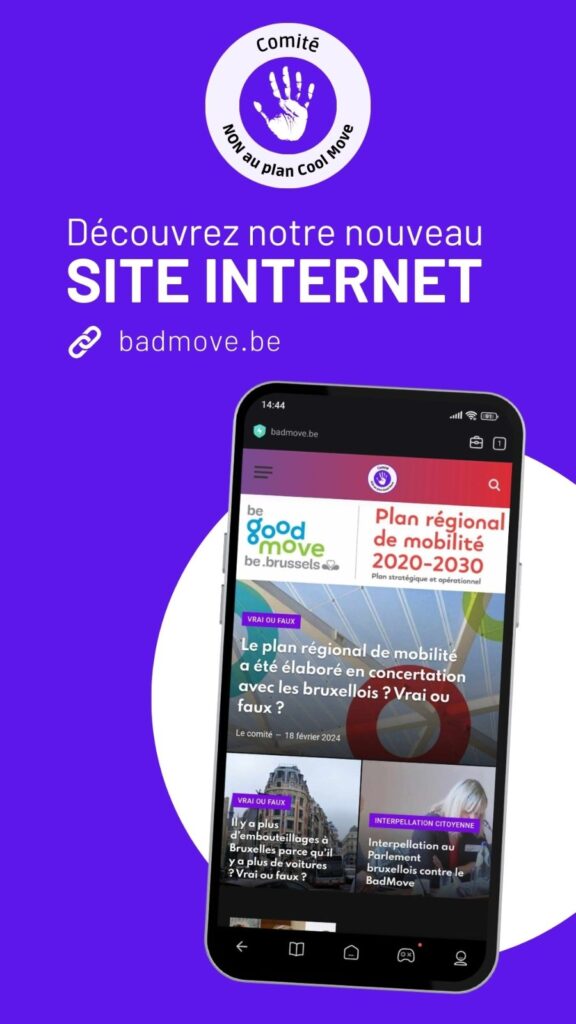 Le site badmove.be est aussi disponible sur smartphone.