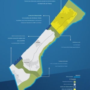 Carte en français du plan d'occupation de Gaza.